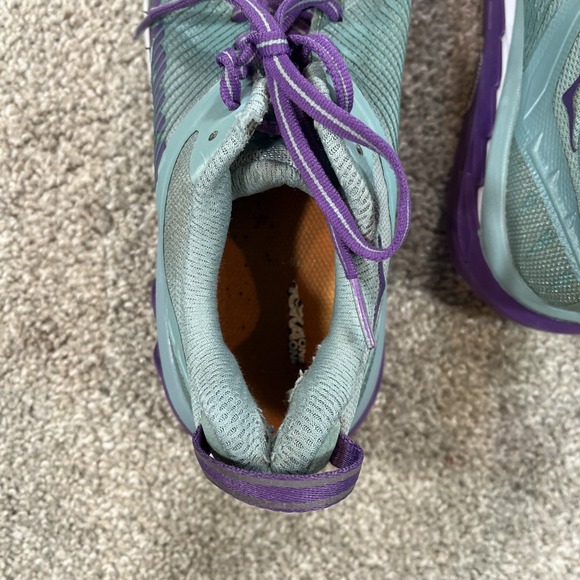 Women's Hoka One One Arahi 2 Size 6.5B Seafoam Green And Purple Gym Trainers‎ - Picture 7 of 10